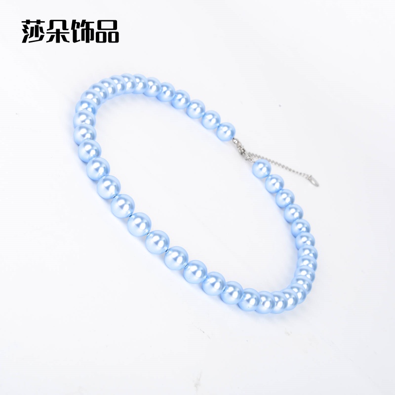 项链/珍珠项链/不锈钢饰品/珍珠/银饰细节图