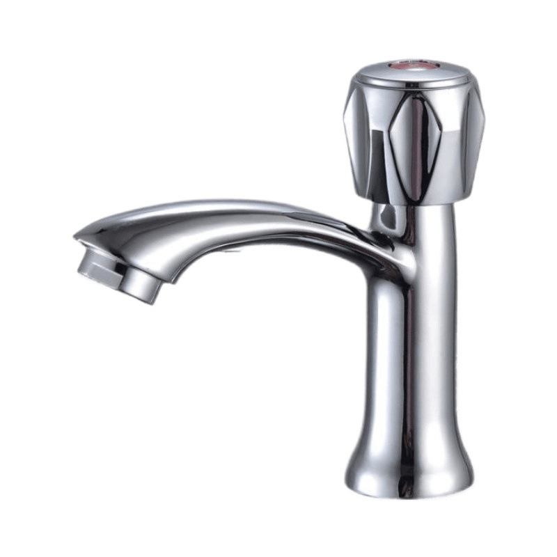 Copper washbasin faucet, single-cooling bathroom washbasin, countertop basin, washbasin, cold water, single-hole basin, faucet, cross-border Item Picture