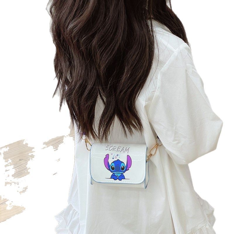 New fashionable children's single-shoulder crossbody snack bag PU cartoon cute Kuroshidi baby small bag for girls Item Picture