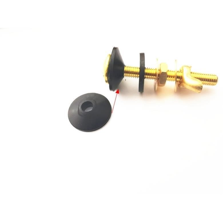 Split-type toilet seat, fixed installation, copper screws, sealing rubber rings, rubber pads, rubber stoppers, hole pads and accessories Specification drawing