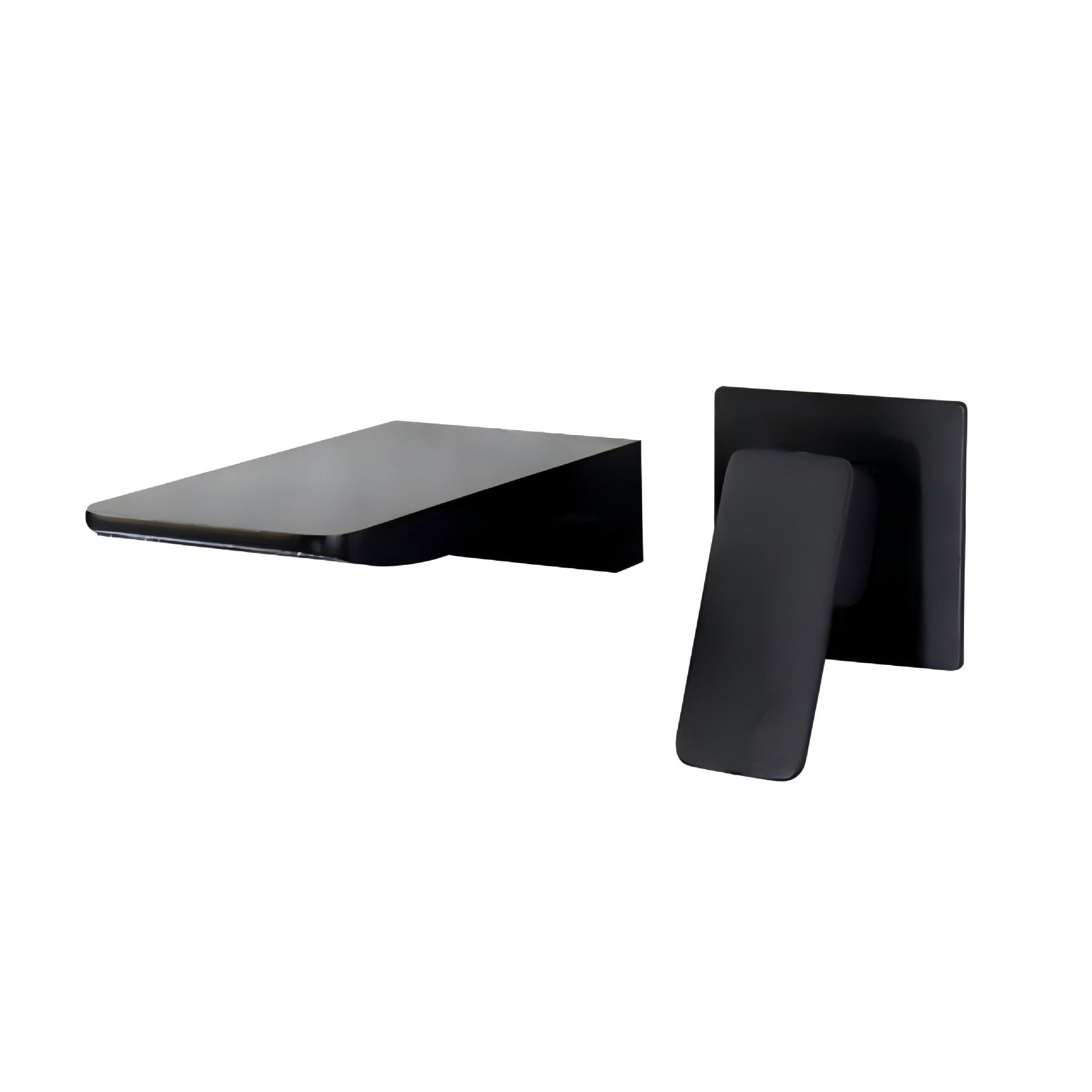 Cross-border concealed installation waterfall wall-mounted faucet gun ash hidden wall-mounted water outlet cross-border cold and hot washbasin export wholesale Item Picture