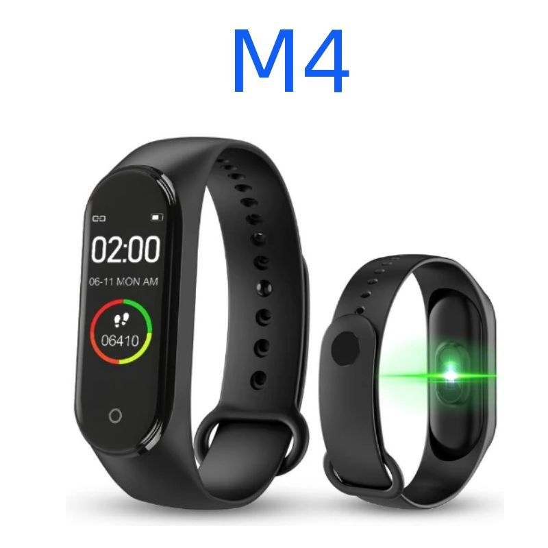 Bluetooth sports step count information reminder alarm clock heart rate sleep health monitoring gift M4 smart bracelet full figure