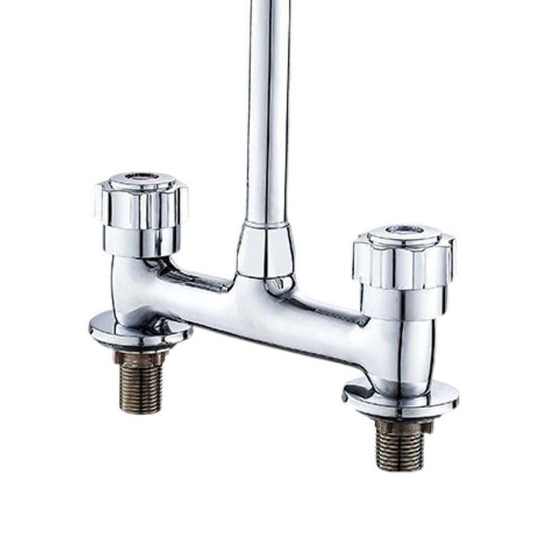 All-copper washbasin, vegetable basin, faucet, cold and hot double-hole basin, countertop basin, washbasin faucet, bathroom mixing valve Item Picture