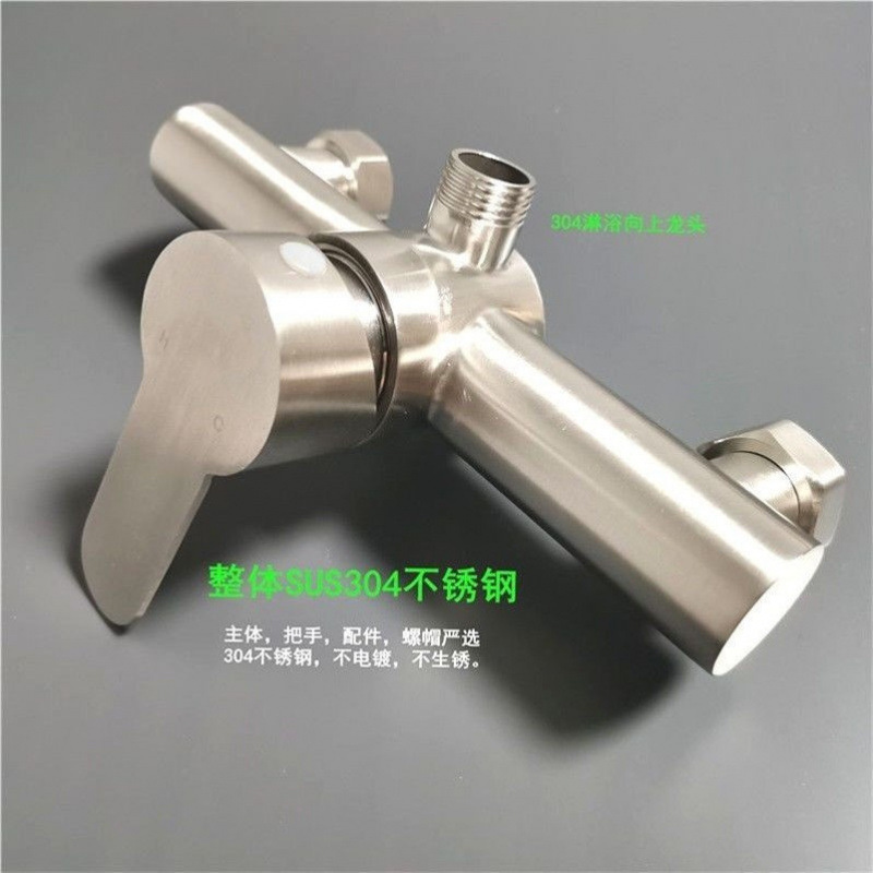 304 stainless steel shower faucet, hot and cold bathtub faucet, bathroom concealed three-in-one faucet, mixing valve set factory details Picture