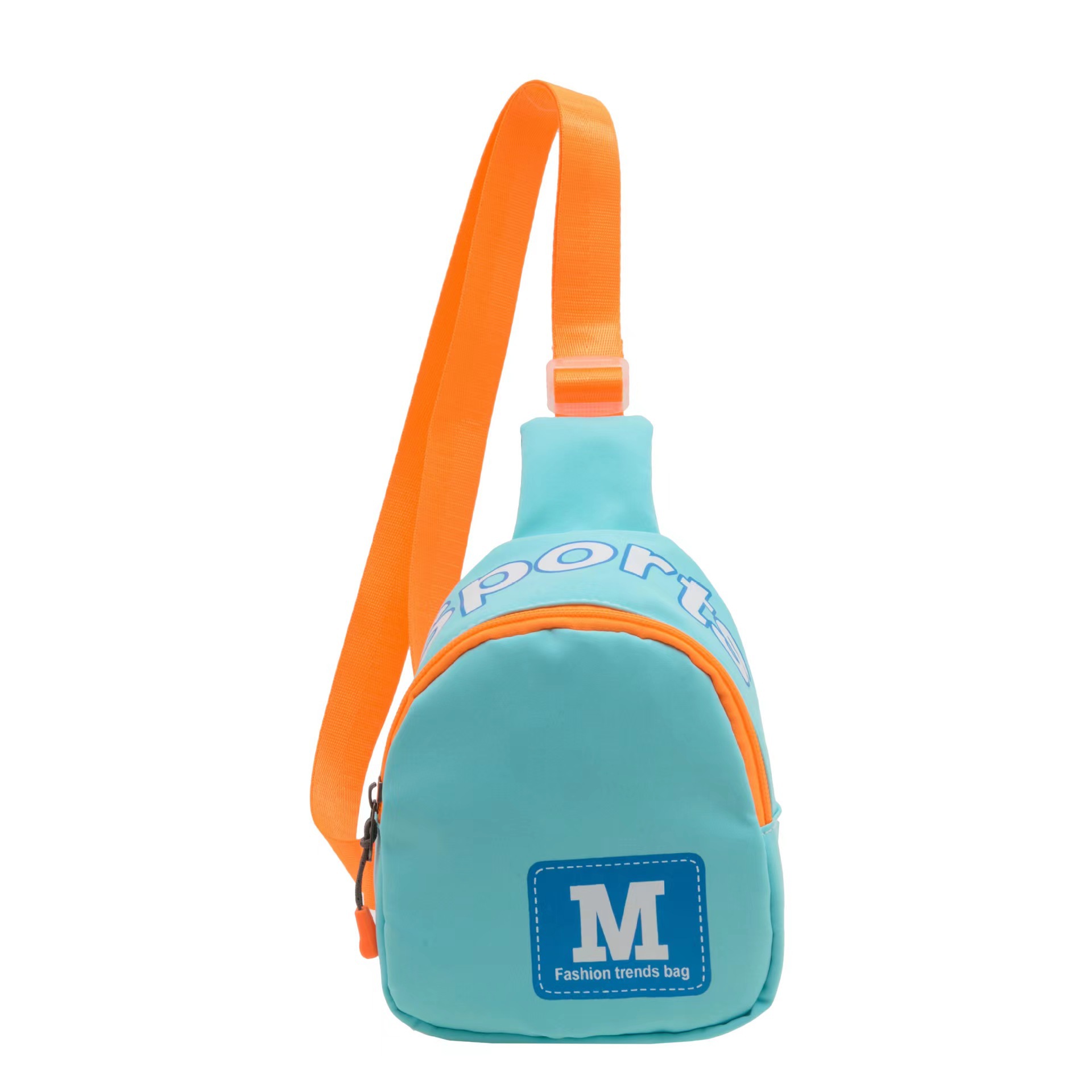 Korean children's bags, girls' and boys' letter chest bags, versatile girls' crossbody bags, baby loose change accessories small bags Item Picture