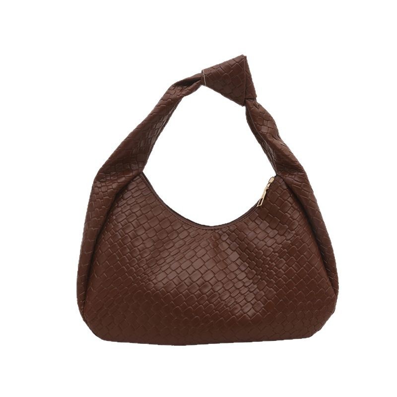 Commuting simple underarm bag 2025 new style, fashionable and trendy retro shoulder bag, casual large capacity, high-end feel bag Item Picture