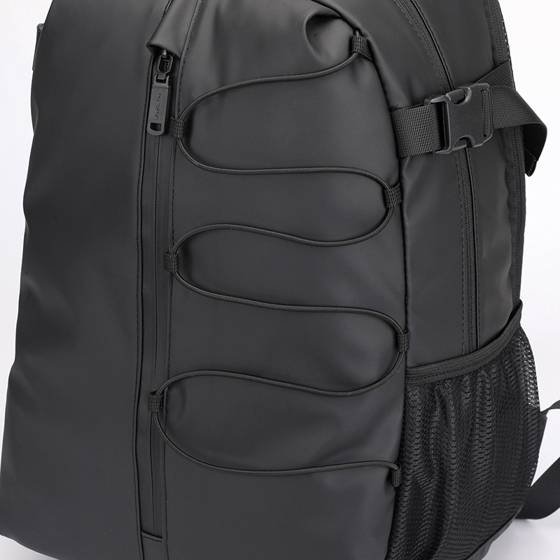 New men's large-capacity backpack, fashionable and simple business computer bag, casual college student travel schoolbag details Picture