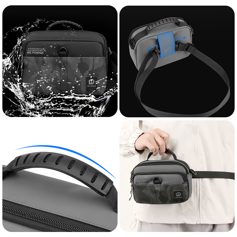 WEPOWER's new cross-border men's single-shoulder bag, casual multi-functional waist bag, nylon business men's crossbody bag Application Scenario
