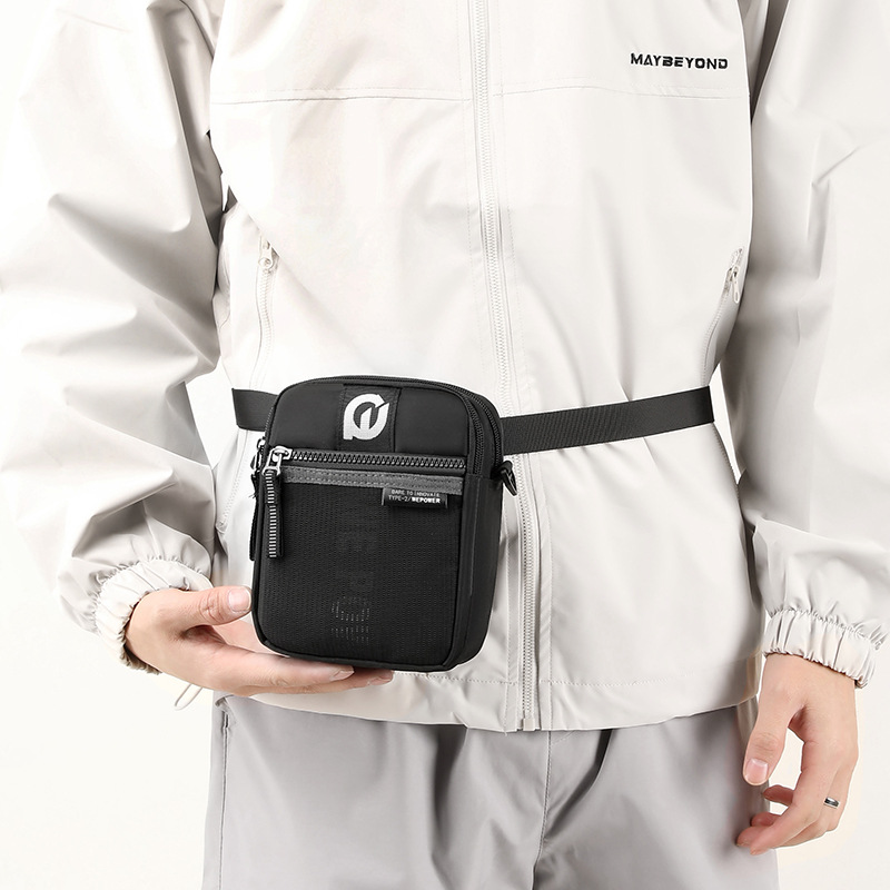 WEPOWER's new cross-border men's single-shoulder bag is a fashionable and casual wear with a waist bag, a trendy outdoor single-shoulder crossbody bag details Picture