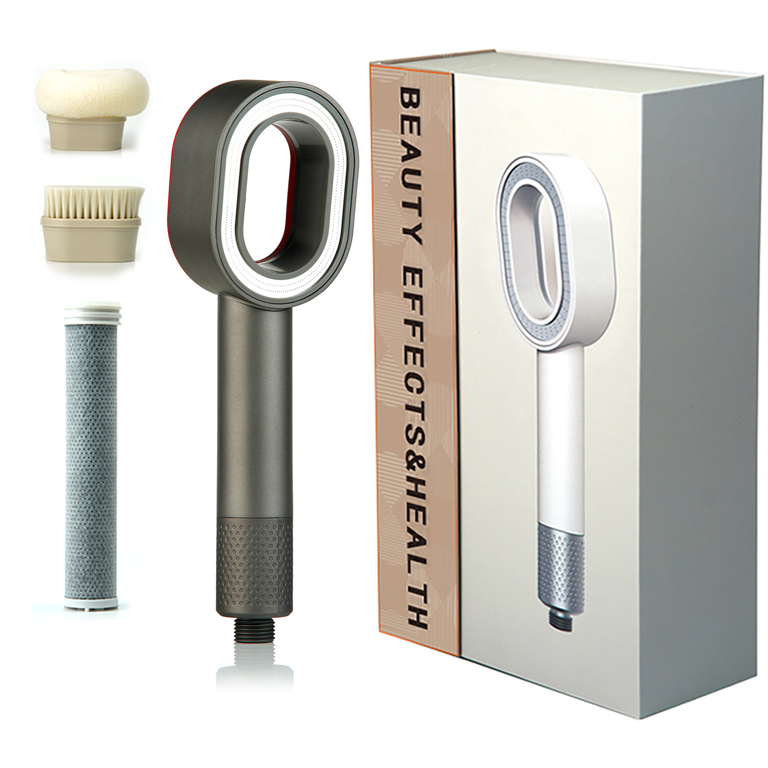 shower head aromatherapy bath showerhead with brush head massage Dyson style showerhead ь full figure