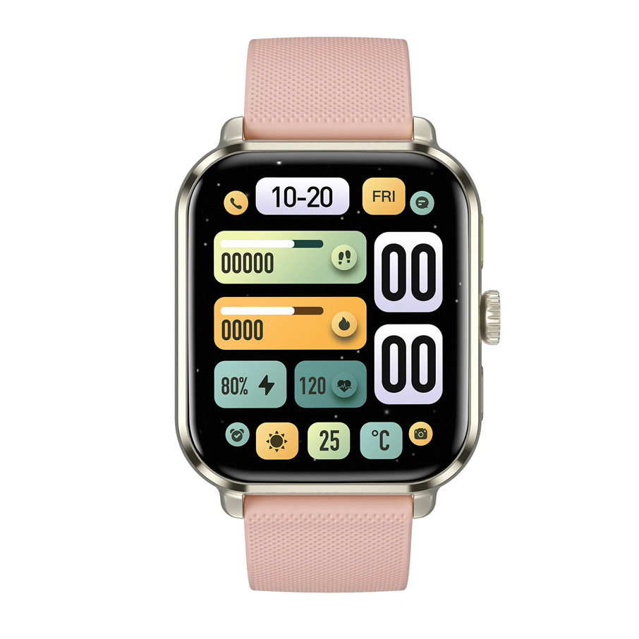 The new M12 smartwatch features a 1.83-inch square screen with a screen-off pointer, suitable for both men and women Item Picture