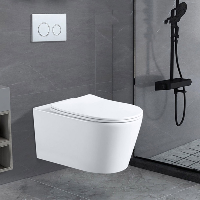 Hidden water tank, wall-mounted suspended toilet, wall-mounted sitting toilet, bathroom wall-mounted toilet, concealed and hidden set Specification drawing
