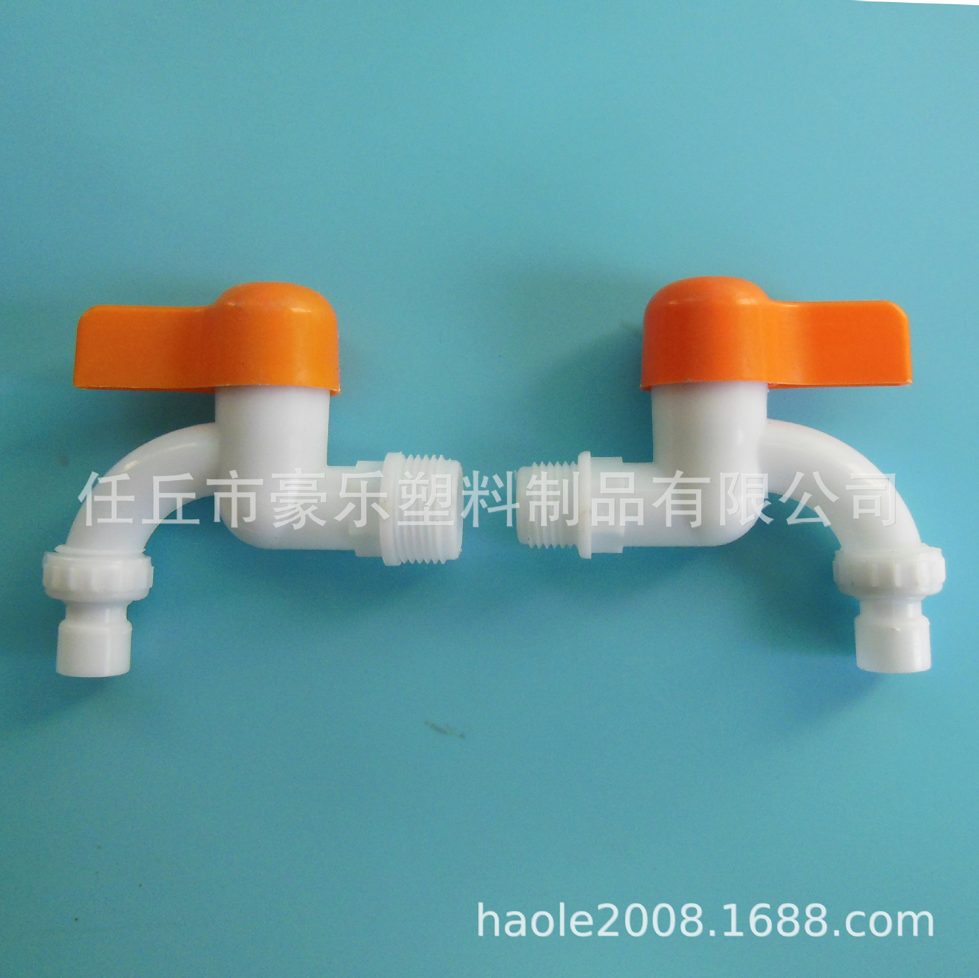 Plastic quick-opening faucet, orange handle, plastic faucet, orange handle, quick-opening faucet, 4/6 plastic faucet Specification drawing