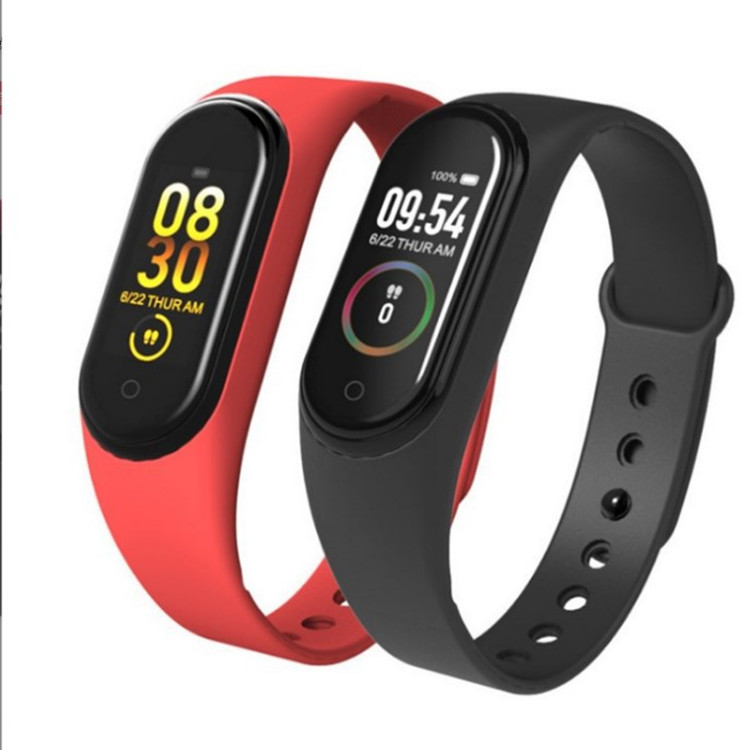 M4 Smart Bracelet Student Sports Bluetooth step-counting bracelet Information Reminder Bluetooth Step-counting Color Screen Bracelet Gift Item Picture