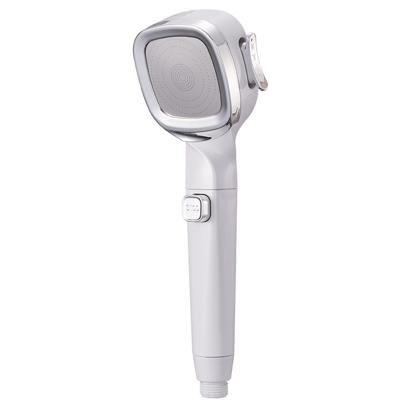 Douyin four-speed pressurized showerhead filter one-button water-stop showerhead shower set pressurized handheld showerhead Item Picture