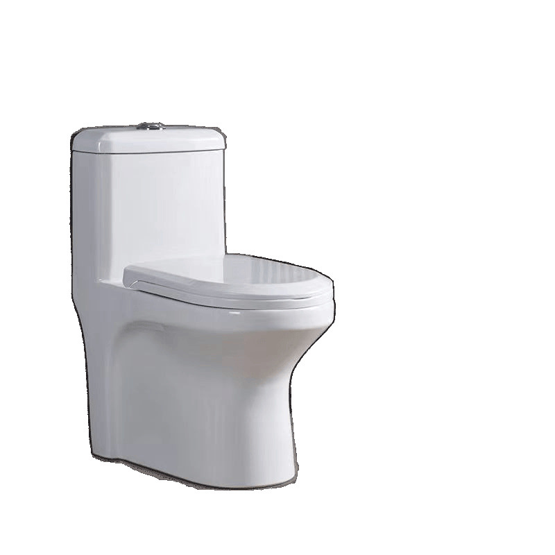 Toilet, household sitting toilet, anti-odor siphonic bathroom, large flushing force, anti-splash water, one-piece diameter sitting toilet Item Picture