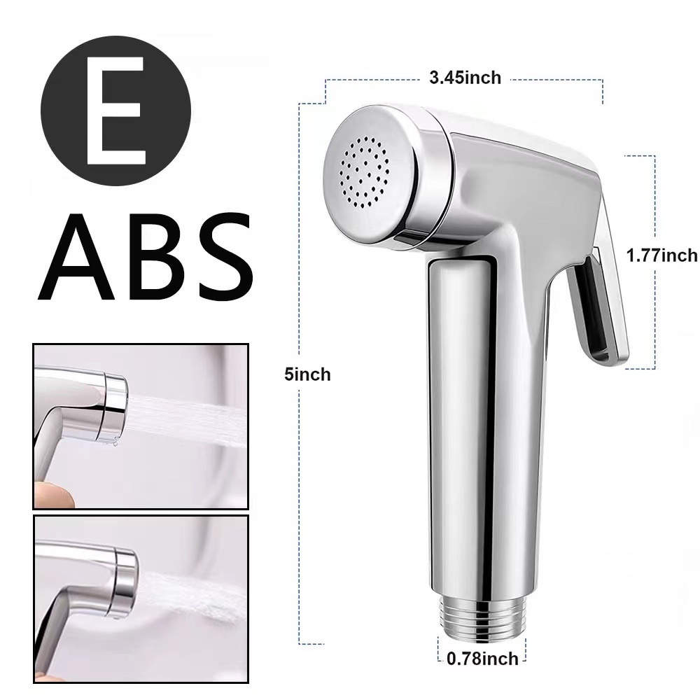 Cross-border wholesale of toilet washers, body cleaners, feminine washers, bathroom hand-held pressurized spray guns, balcony flushing, and small shower heads full figure