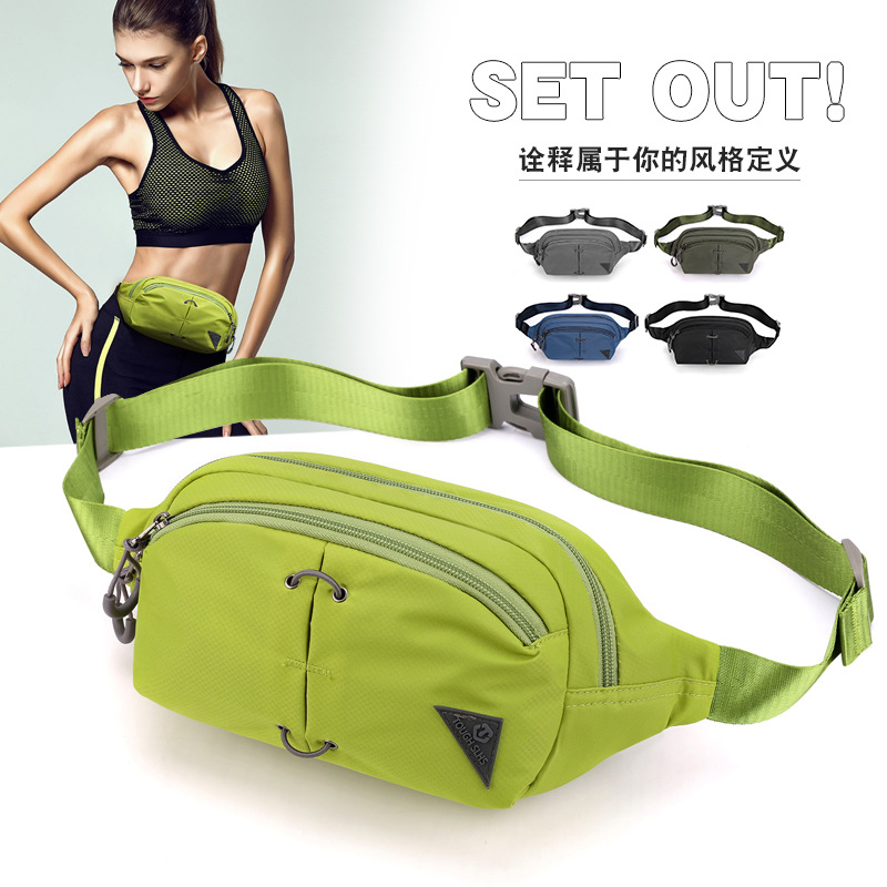 New cross-border outdoor sports waist bag, waterproof chest bag, crossbody bag, fitness running phone storage bag, cycling waist bag full figure