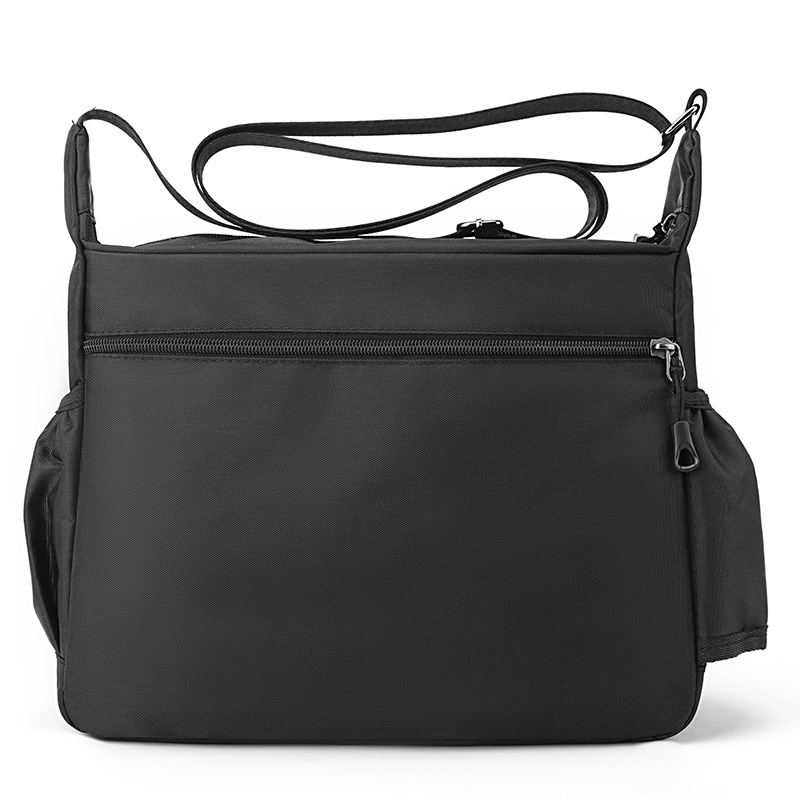 New 2024 men's bag, large-capacity casual men's crossbody bag, waterproof single-shoulder bag, multi-layered business versatile travel bag details Picture