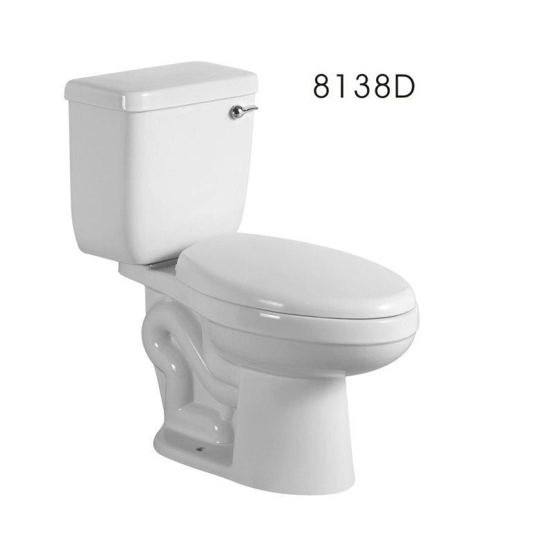 Manufacturer wholesale siphonic split toilet, ceramic seat toilet, simple flush toilet, household flush toilet details Picture