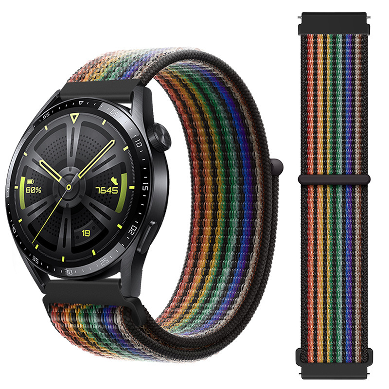 Compatible with Huawei GT 5/4 watch straps and Garmin Samsung Watch 7/6 universal Velcro nylon loop straps Application Scenario