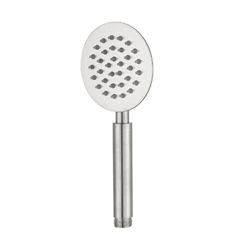 Thin 304 stainless steel brushed hand-held shower head, round or square hand-held shower head set Item Picture