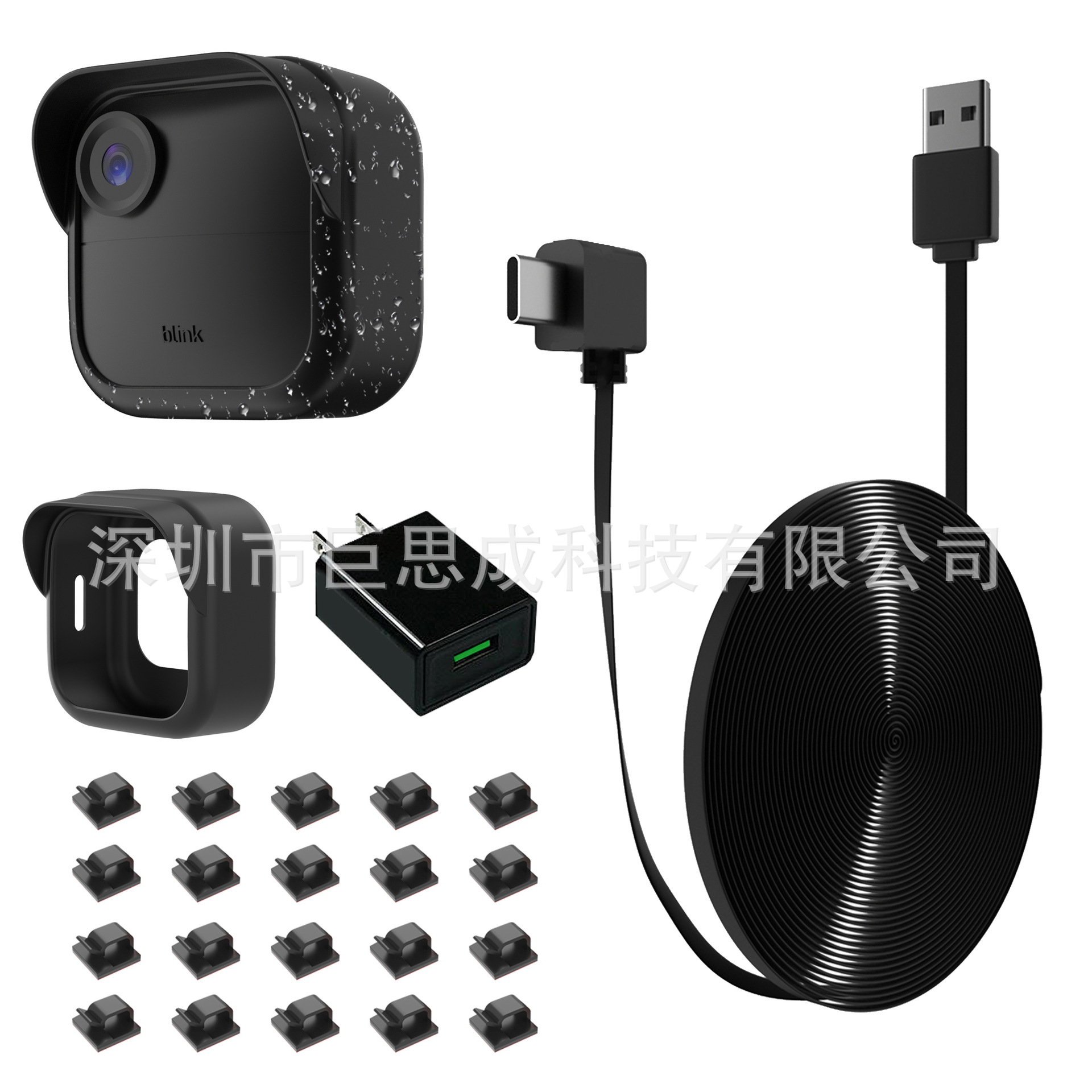 In stock for Blinkoutdoor 4th generation camera extension cables, charging cables, surveillance protective cases, and data cables Item Picture