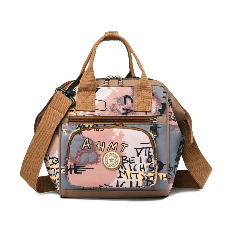 Mummy Bag Small size New graffiti baby and mother bag, crossbody hand bag, shoulder bag for strollers, baby stroller hanging bag Item Picture