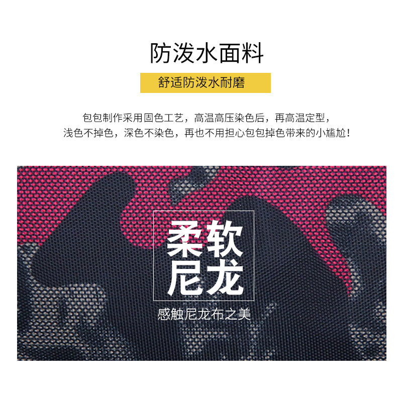Outdoor sports camouflage waist bag for men and women, multi-functional sports chest bag, large-capacity mobile phone anti-theft cash register waist bag details Picture