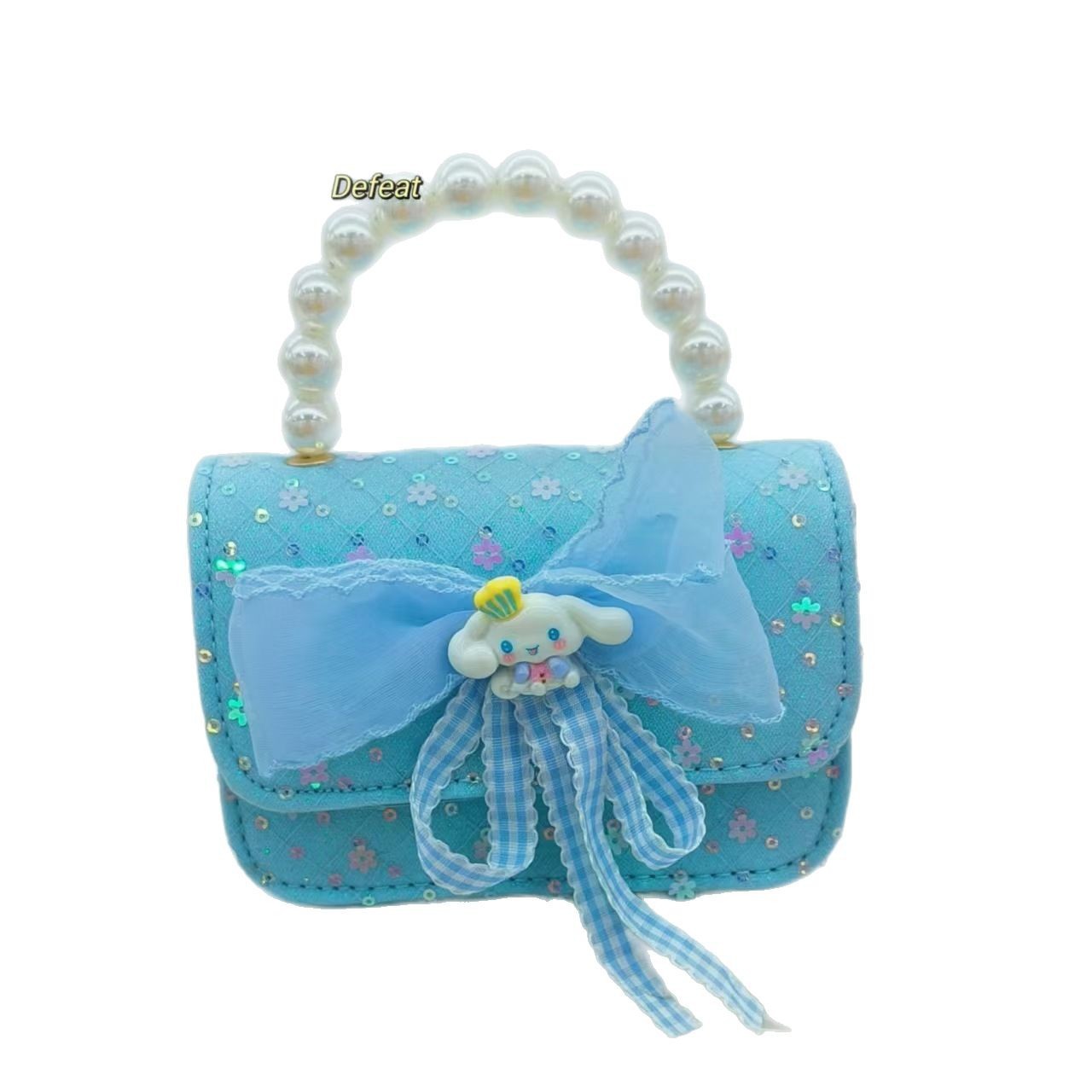 Pearl handbag, crossbody accessory bag, Melody Kuromi children's princess bag, girls' lucky money bag, small square bag Item Picture