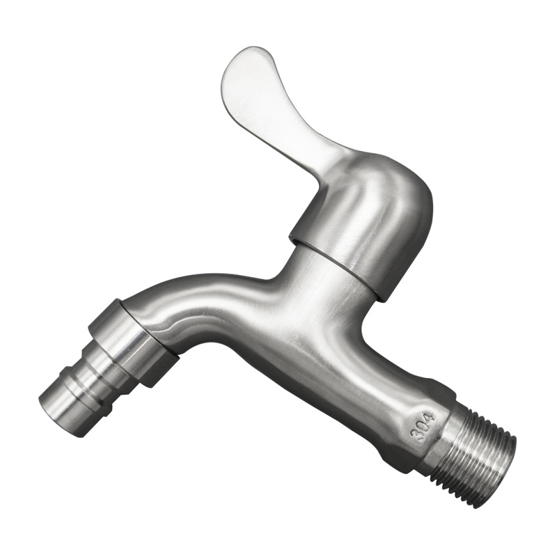 A comprehensive wholesale of 304 stainless steel kitchen faucets, thickened household faucets for washing machines, bathrooms and balconies. 1 Item Picture