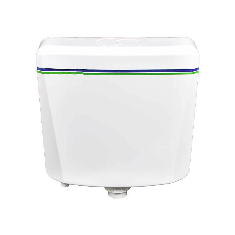 Source factory bathroom squat toilet water tank double-press wall-mounted engineering plastic water tank 021 toilet flush tank Item Picture
