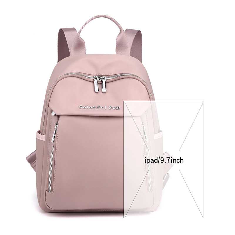 Colorful Fox's new women's backpack is a fashionable and trendy casual bag with multiple layers of portability and water repellent Item Picture