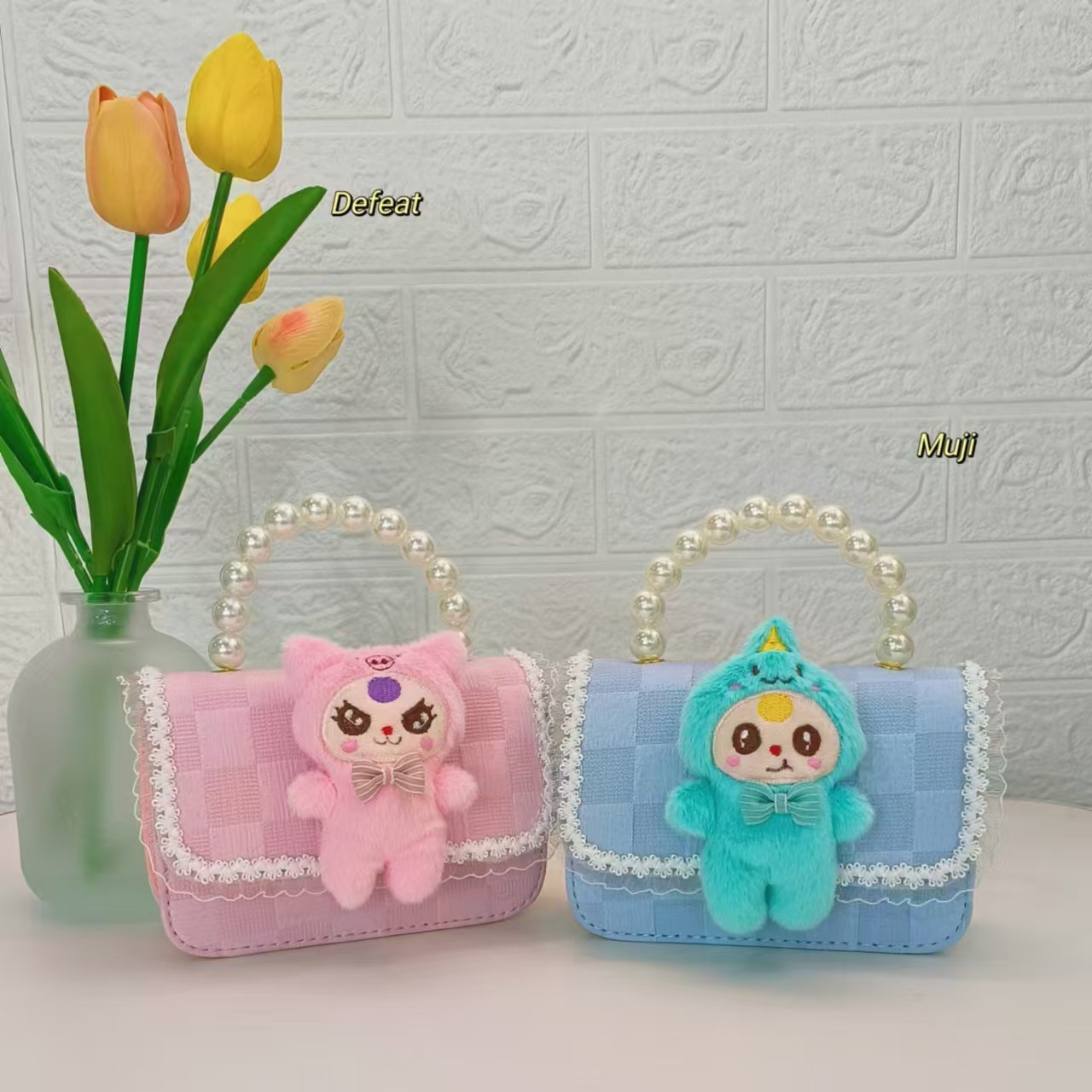 Plush toys, children's bags, pearl handbags, little girls, princess bags, chain bags, crossbody bags, accessory bags Application Scenario