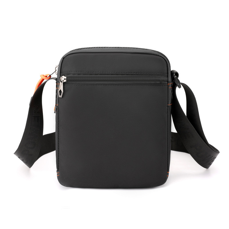 Wholesale of new trendy men's crossbody bags, fashionable and casual single-shoulder bags, outdoor water-resistant sports bags and travel small bags Specification drawing