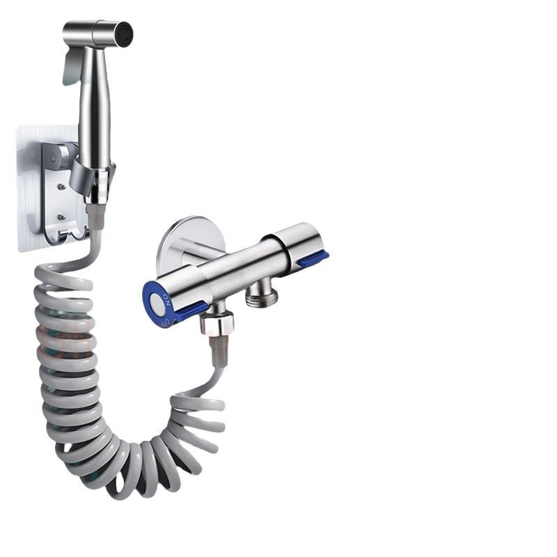 Cross-border foreign trade 304 stainless steel toilet spray gun, bathroom toilet companion, household high-pressure flushing wonder Item Picture