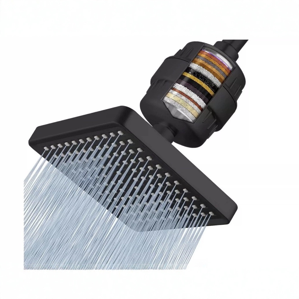 Amazon Filter top shower head, 6-inch detachable pressure-increasing shower head for European and American bathrooms, manufacturer full figure
