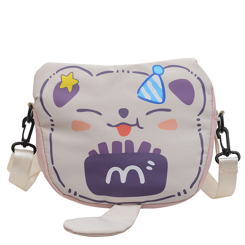 2024 Lightweight and trendy tote bag, cute and individualistic printed student single-shoulder bag, large-capacity crossbody tote bag Item Picture