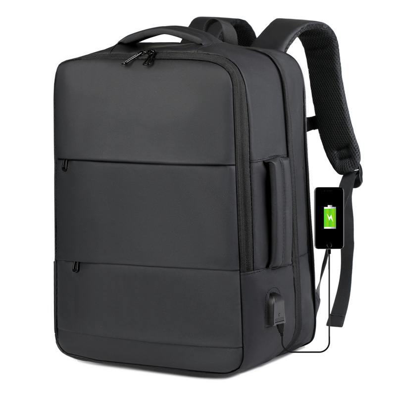 Cross-border business backpacks, multi-functional outdoor travel bags, large-capacity laptop bags, backpacks, logo-printed schoolbags full figure