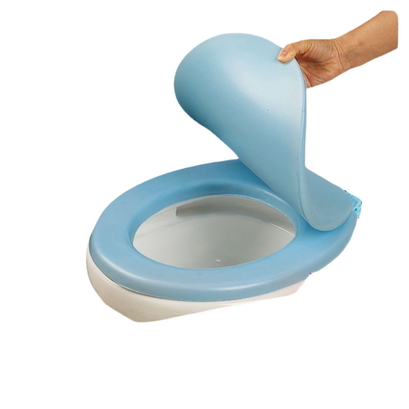 Foamed soft toilet seat cover thickened EAV toilet seat cover foam soft toilet seat cover UVO type old-fashioned toilet seat cover Item Picture