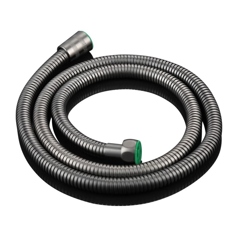 Gun gray stainless steel shower hose, bathroom bath water pipe, water heater bath pipe, rain shower accessories details Picture