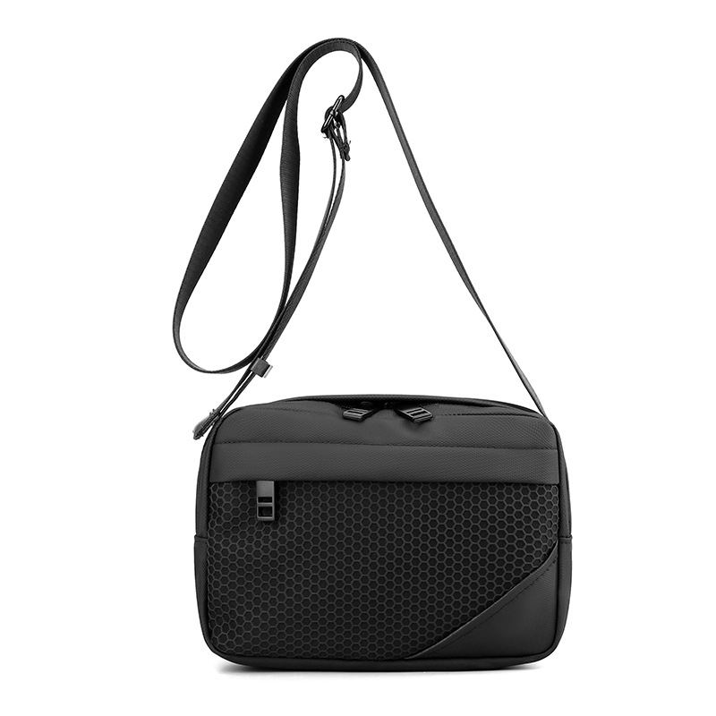 WEPOWER's new men's lightweight nylon crossbody bag, a horizontal casual and trendy men's single-shoulder small backpack Item Picture