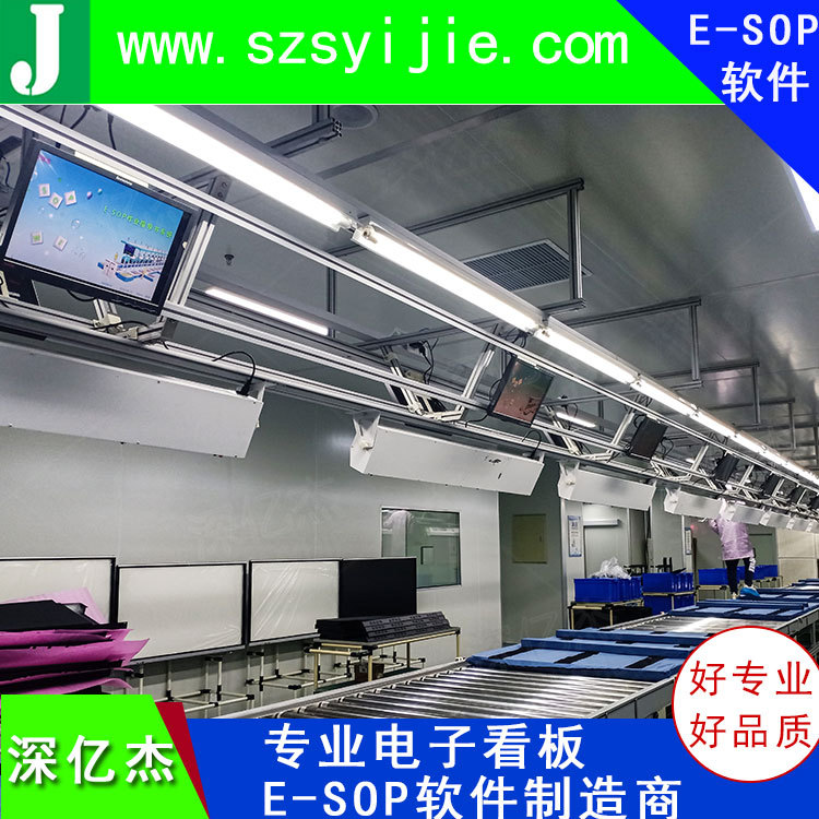 Shenyijie esop electronic Operation Instruction manual Process card Management System Paperless assembly line Kanban full figure