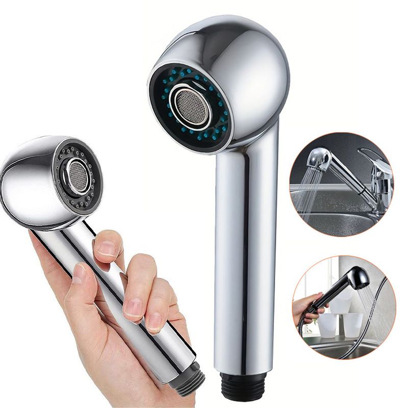 Cross-border pipe faucet shower head, kitchen sink, pull-out faucet, splash-proof shower head, factory wholesale pull-out head full figure