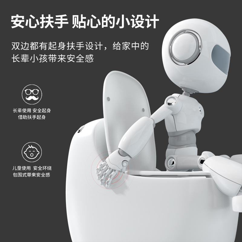 Siphonic high-force toilet, anti-odor and anti-splash ordinary toilet, Chaozhou flush toilet, silent and waterproof sitting toilet Specification drawing