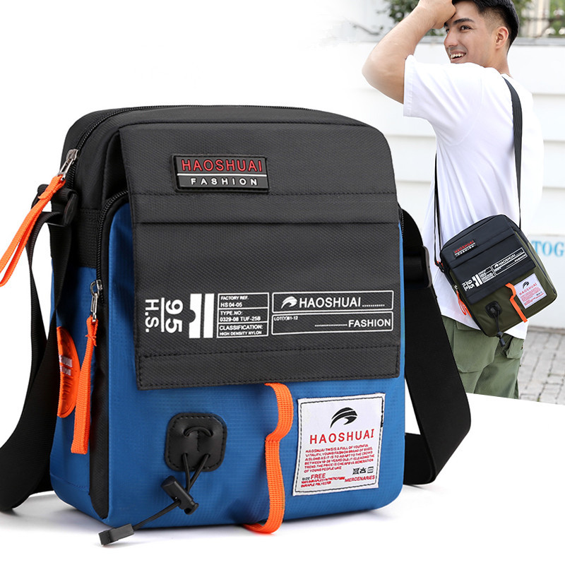 Hao Shuai's new men's crossbody bag and single-shoulder bag for sportswear and casual wear. Factory direct sales, one-piece consignment full figure
