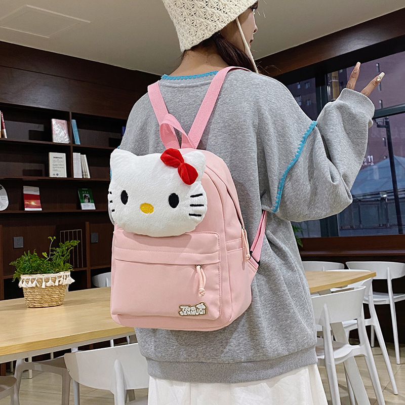 2025 Cross-border Cartoon Children's Schoolbag for Girls, cute, lightweight and plush, a backpack for junior high school students on campus Specification drawing