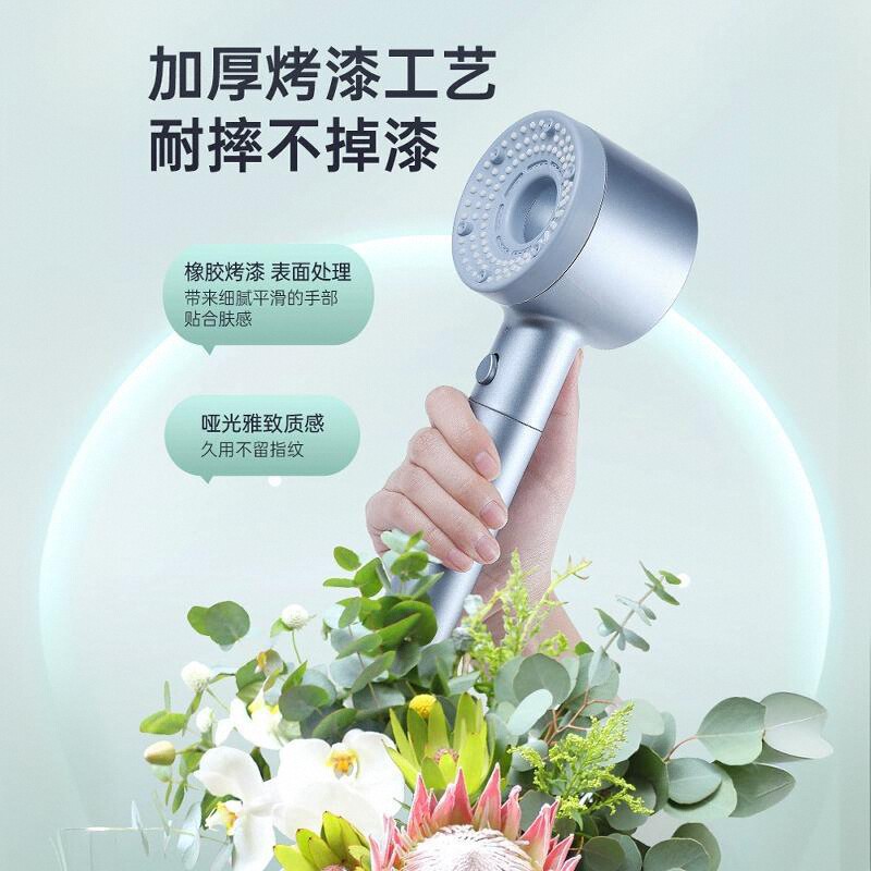 Best-selling hollowed-out household super-pressurized showerhead, bathroom water heater, turbine large water output, five-level filter showerhead Application Scenario