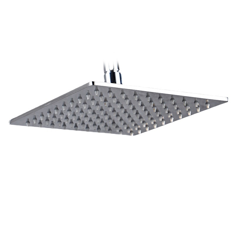 Thin 201 top spray 304 stainless steel top spray square shower head, 6-inch metal top spray pressurized showerhead Item Picture