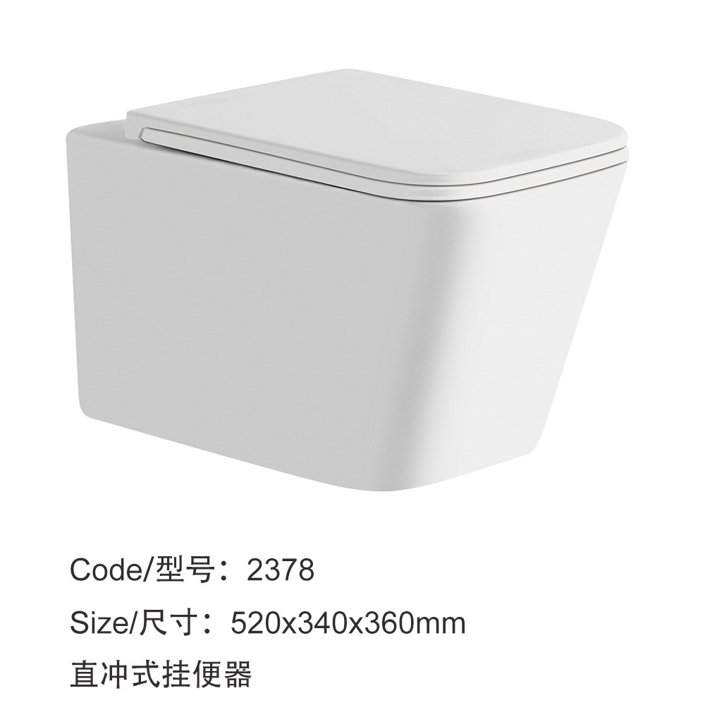 Foreign trade manufacturer wall-hung toilet Wall-mounted ceramic toilet, hanging toilet bowl, goose egg wall-mounted drainage, direct flush Application Scenario